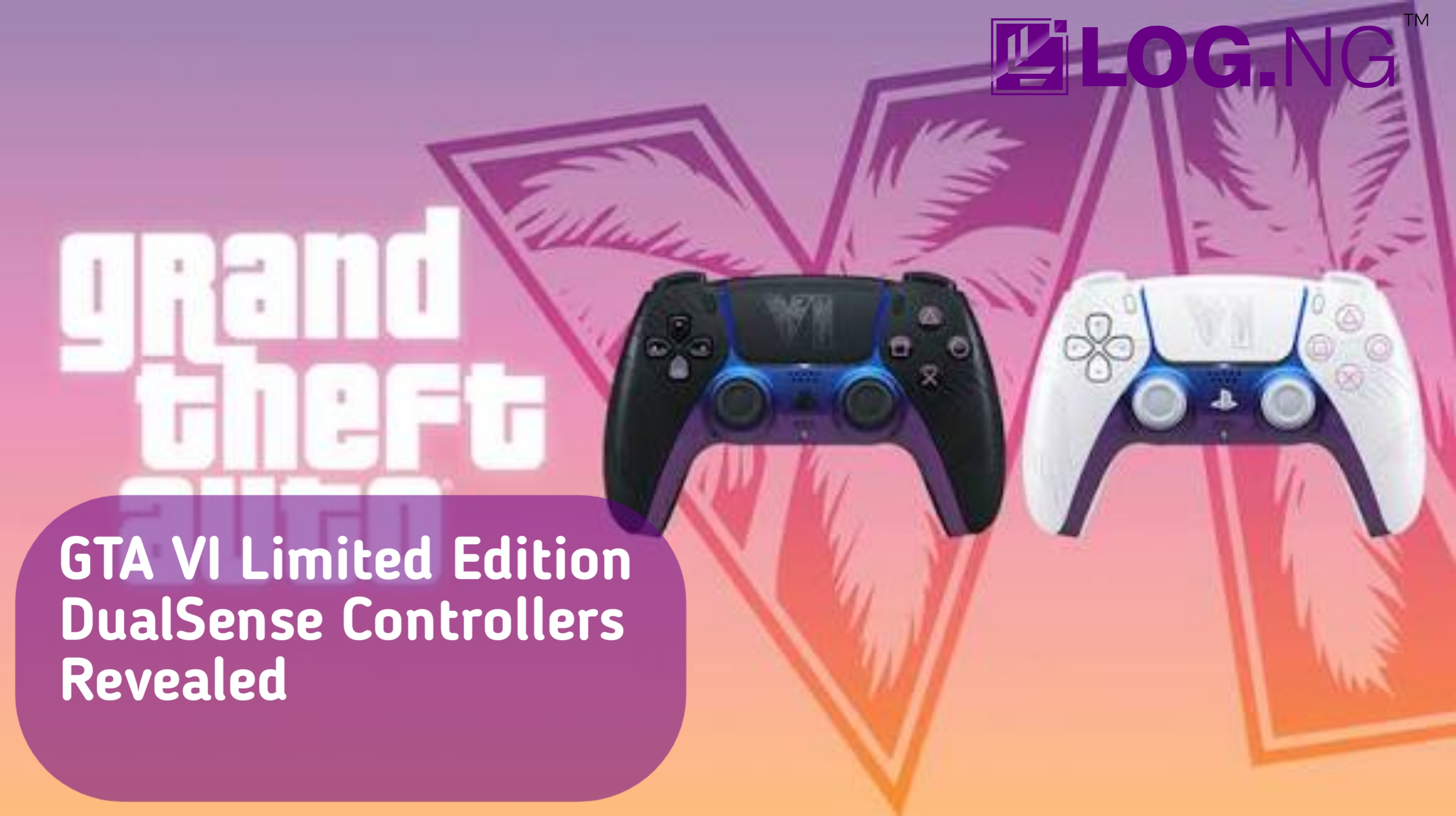 Two GTA 6-inspired limited-edition DualSense controllers revealed by Sony