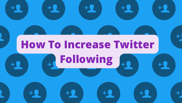How To Increase Twitter Following.