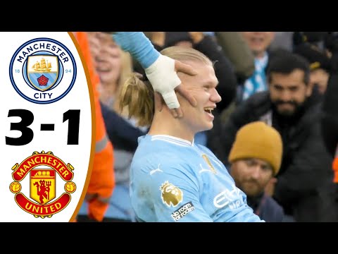 VIDEO: Manchester City 3 – 1 Manchester United Highlights |Watch Now | Premier League