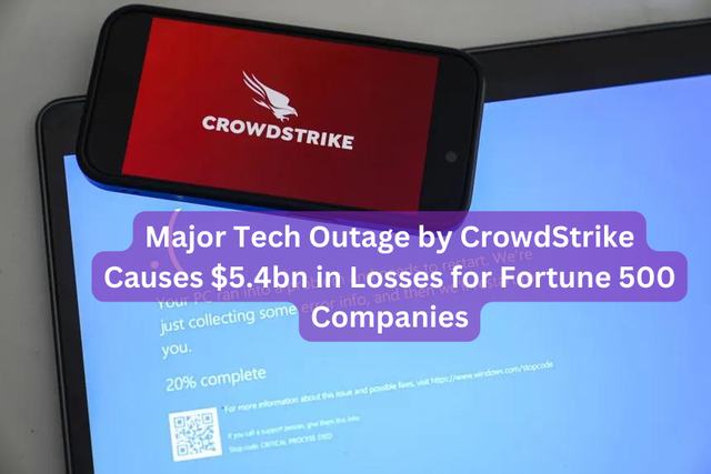 Major Tech Outage by CrowdStrike Causes $5.4bn in Losses for Fortune 500 Companies