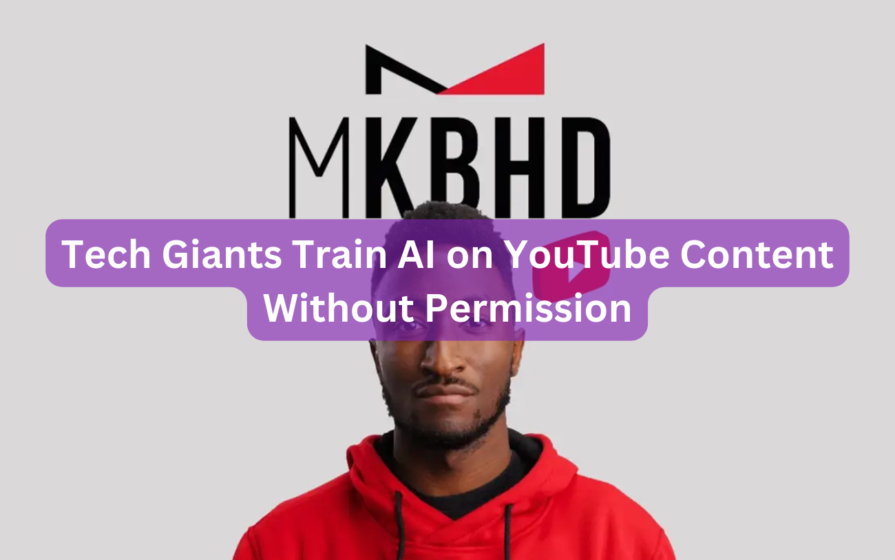 Tech Giants Train AI on YouTube Content Without Permission