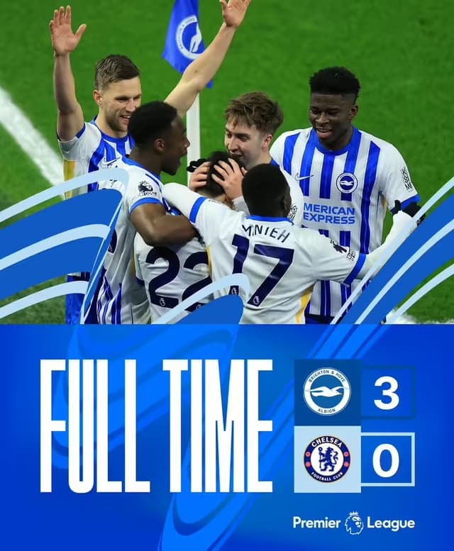 VIDEO: Brighton 3 – 0 Chelsea Highlights |Watch Now | Premier League