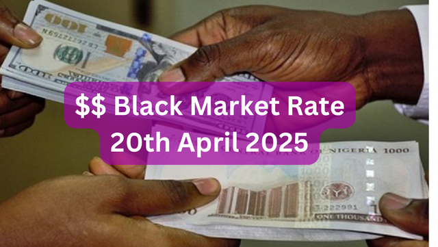 Dollar To Naira Black Market Exchange Rate Today 20th April, 2025
