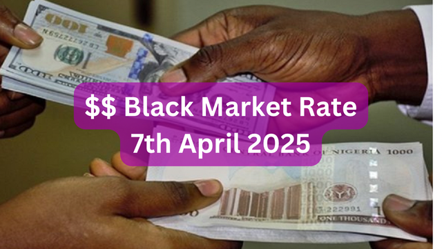 Dollar To Naira Black Market Exchange Rate Today 7th April, 2025