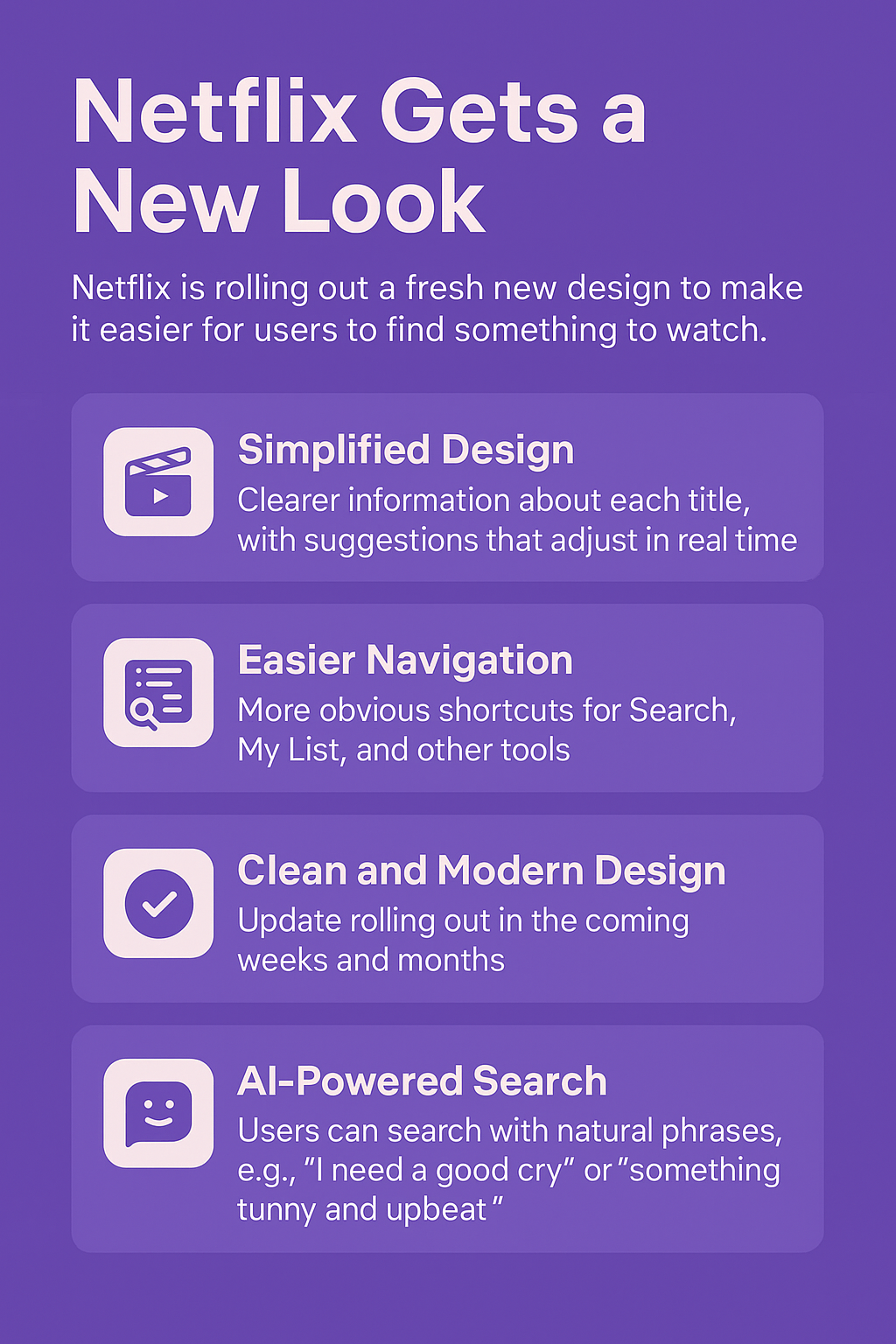 Netflix Unveils New Look with Smarter Recommendations and AI Search