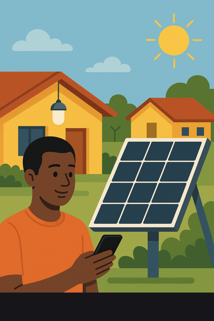 Affordable solar gadgets Nigeria 2025 illustration