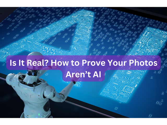 Is It Real? How to Prove Your Photos Aren’t AI