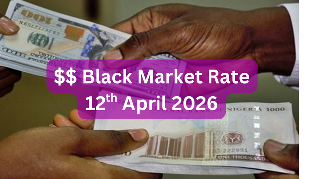 Dollar To Naira Black Market Exchange Rate Today 12th April, 2026
