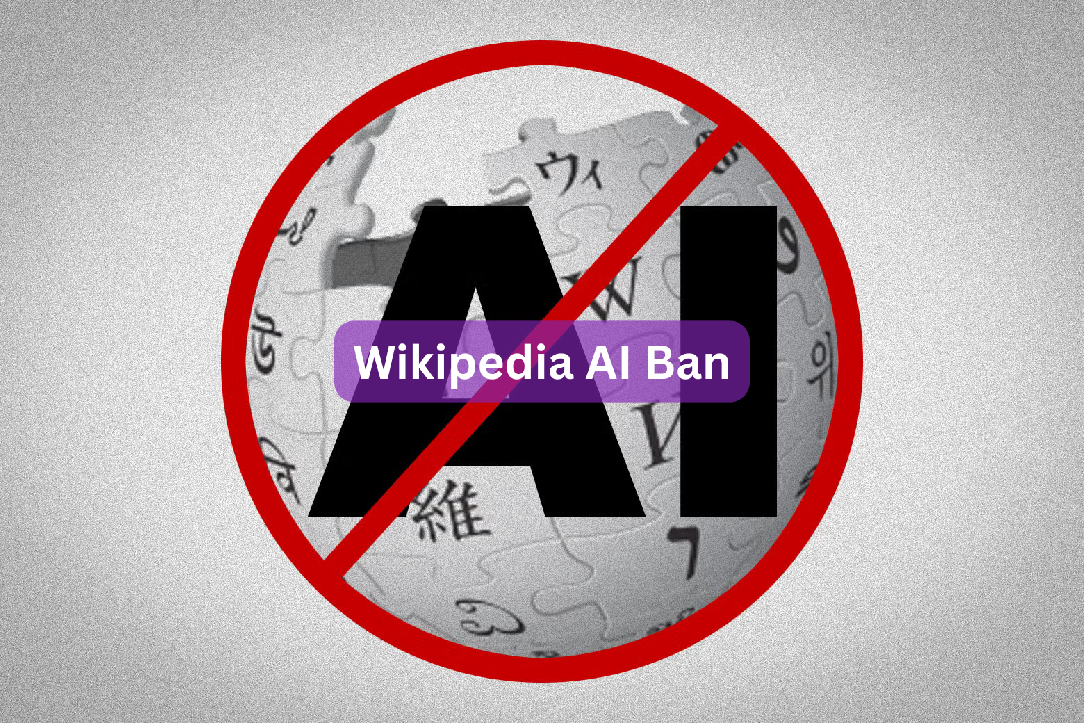 Wikipedia AI Ban
