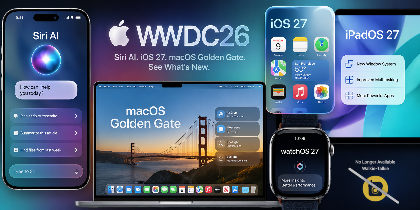 WWDC 2026 Recap: Siri AI, iOS 27, macOS Golden Gate, and the Biggest Apple Announcements