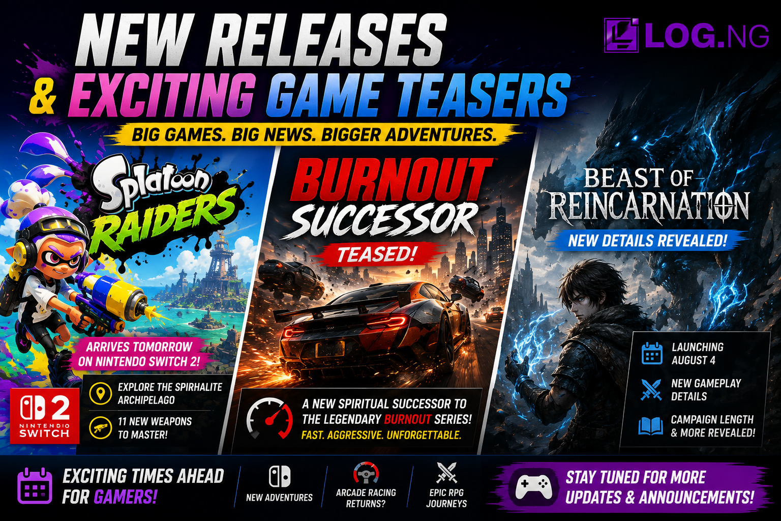 New Releases and Exciting Game Teasers