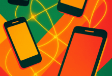 Budget smartphones Nigeria 2025 abstract illustration smartphone